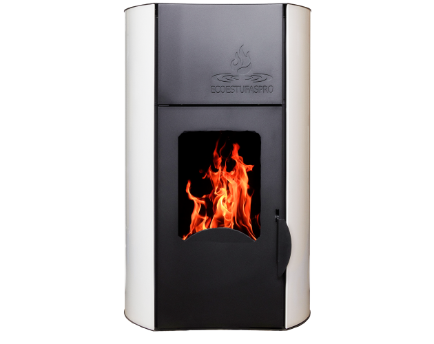 Hidroestufa de pellet Hydra 30 Blanco, 30kW hasta 240m²