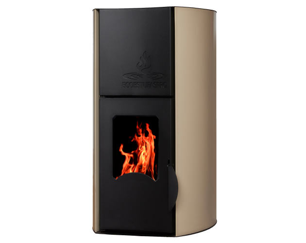 Hidroestufa de pellet Hydra 30 Marfil, 30kW hasta 240m²