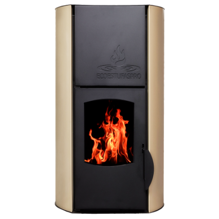 Hidroestufa de pellet Hydra 25 Marfil, 25kW, hasta 200m²